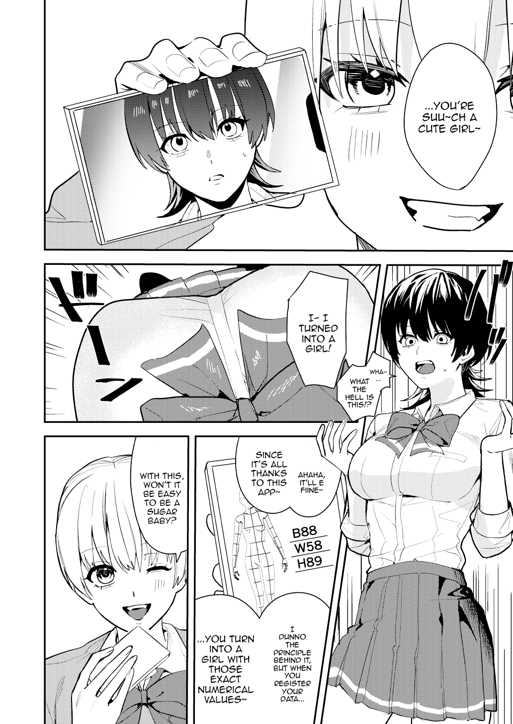 Hentai Manga Comic-Having Fun And Earning Some Money By Prostituting Myself After Turning Into A Girl!-Read-7